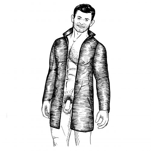 Marlon Lorenty - Naturist Illustrator of Male Erotica. Inktober 2019.